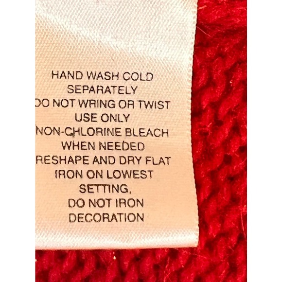 St johns Bay Chunky Red Cardigan Medium - Picture 12 of 13